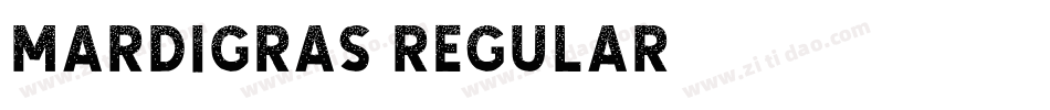 MardiGras Regular字体转换